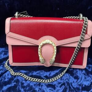 Gucci Dionysus Stylish Red and Pink Women's Bag with COA